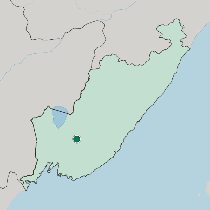 Map showing Arsen’yev — In Primorskiy Kray