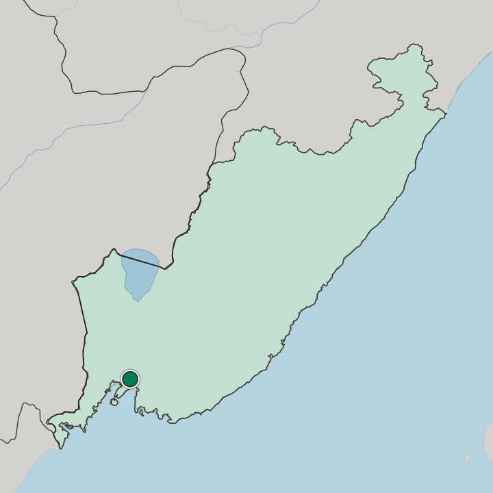 Map showing Artëm — In Primorskiy Kray