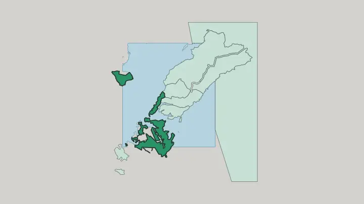 Map of Frunzensky District in Vladivostok