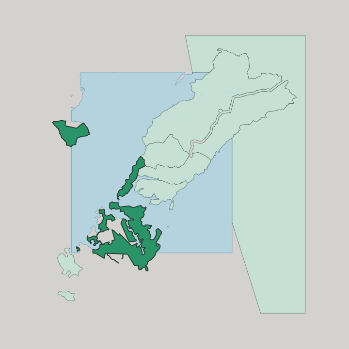 Map showing Frunzensky District — In Vladivostok