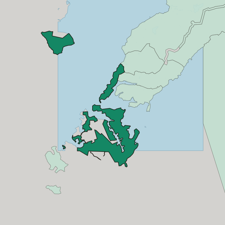 Map showing Frunzensky District — In Vladivostok