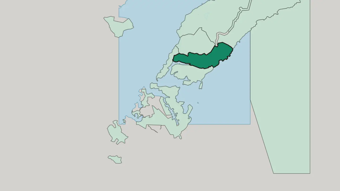 Map of Leninsky City District in Vladivostok