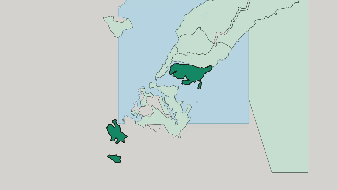 Map of Pervomaisky district in Vladivostok