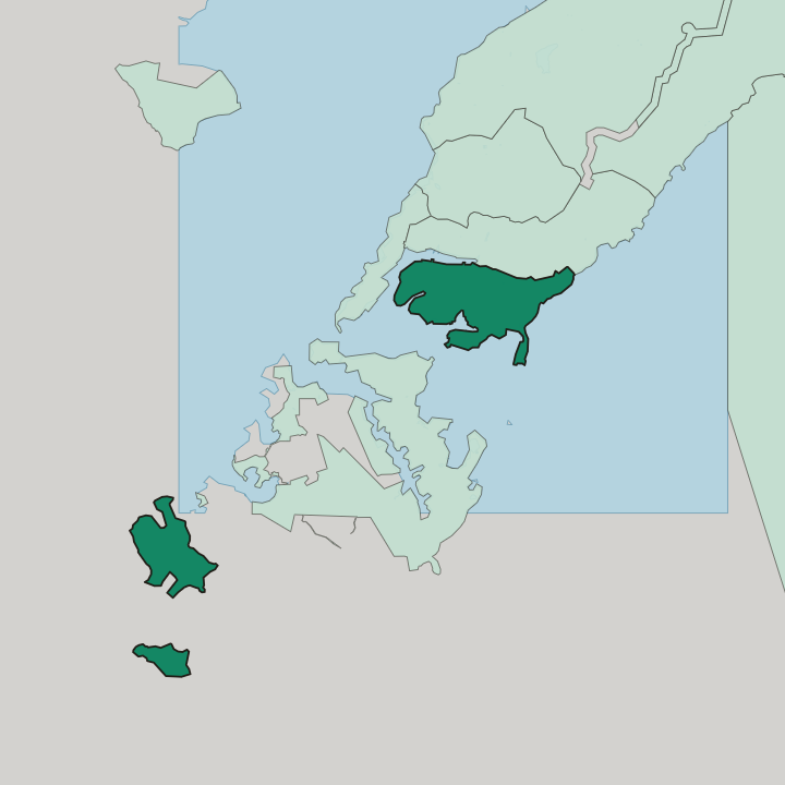 Map showing Pervomaisky district — In Vladivostok