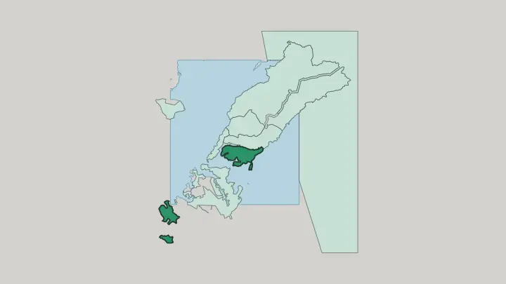 Map of Pervomaisky district in Vladivostok