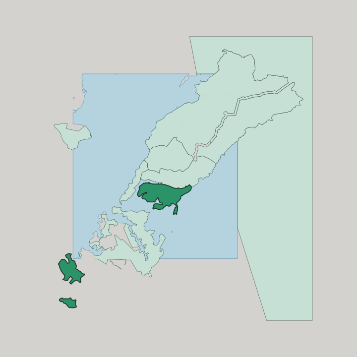Map showing Pervomaisky district — In Vladivostok