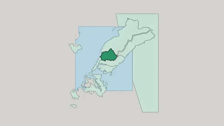Map of Pervorechenskiĭ raĭon in Vladivostok