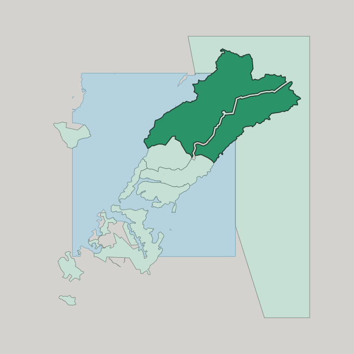 Map showing Sovetsky district — In Vladivostok