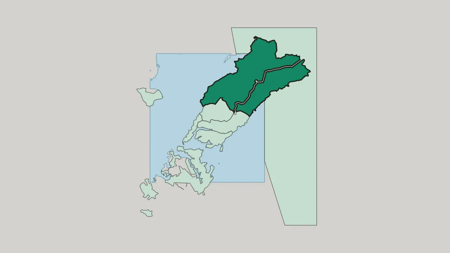 Map of Sovetsky district in Vladivostok