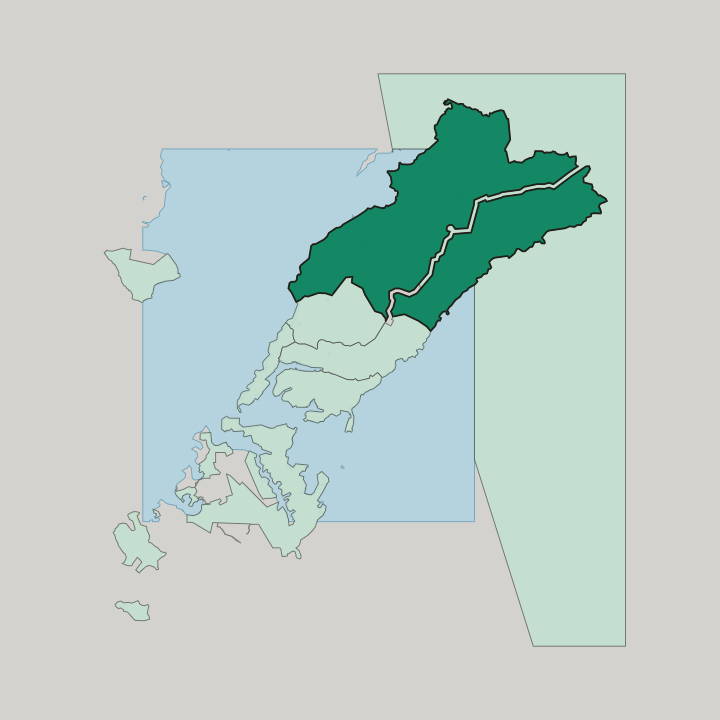 Map showing Sovetsky district — In Vladivostok