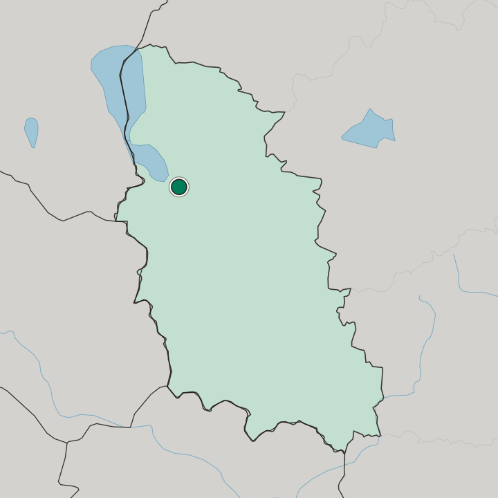 Map showing Pskov — In Pskov Oblast