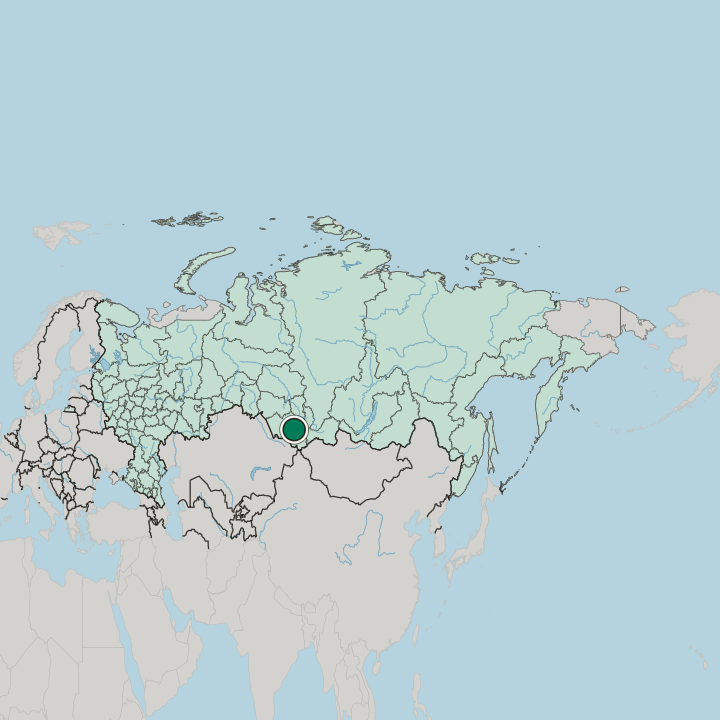 Map showing Gorno-Altaysk — In Russia