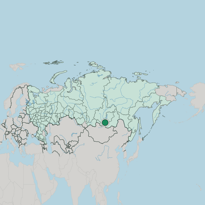 Map showing Ulan-Ude — In Russia