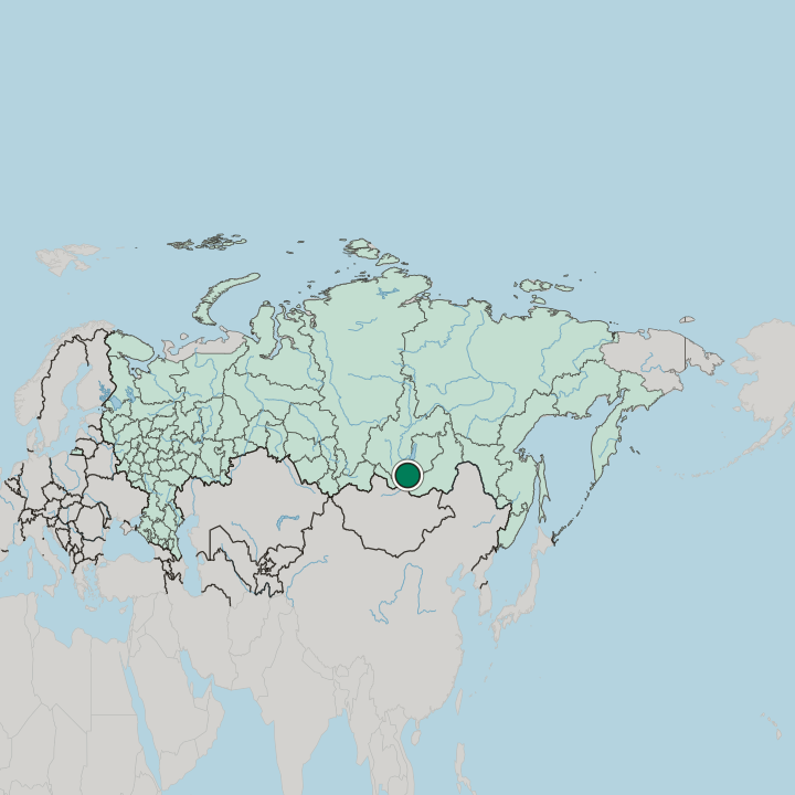 Map showing Ulan-Ude — In Russia