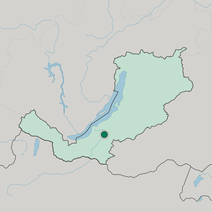 Map showing Ulan-Ude — In Respublika Buryatiya
