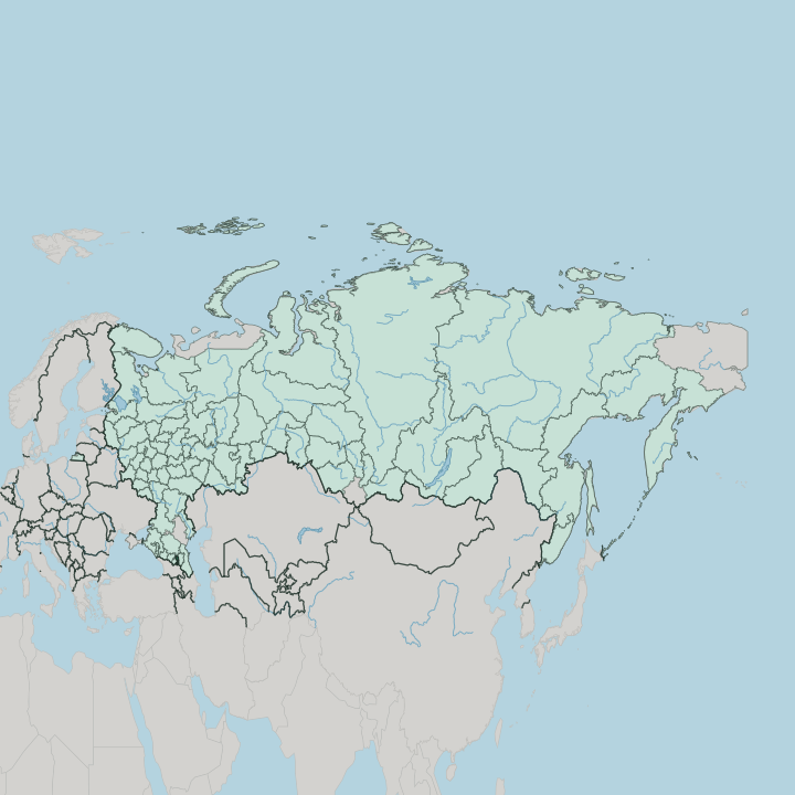Map showing Respublika Ingushetiya — In Russia