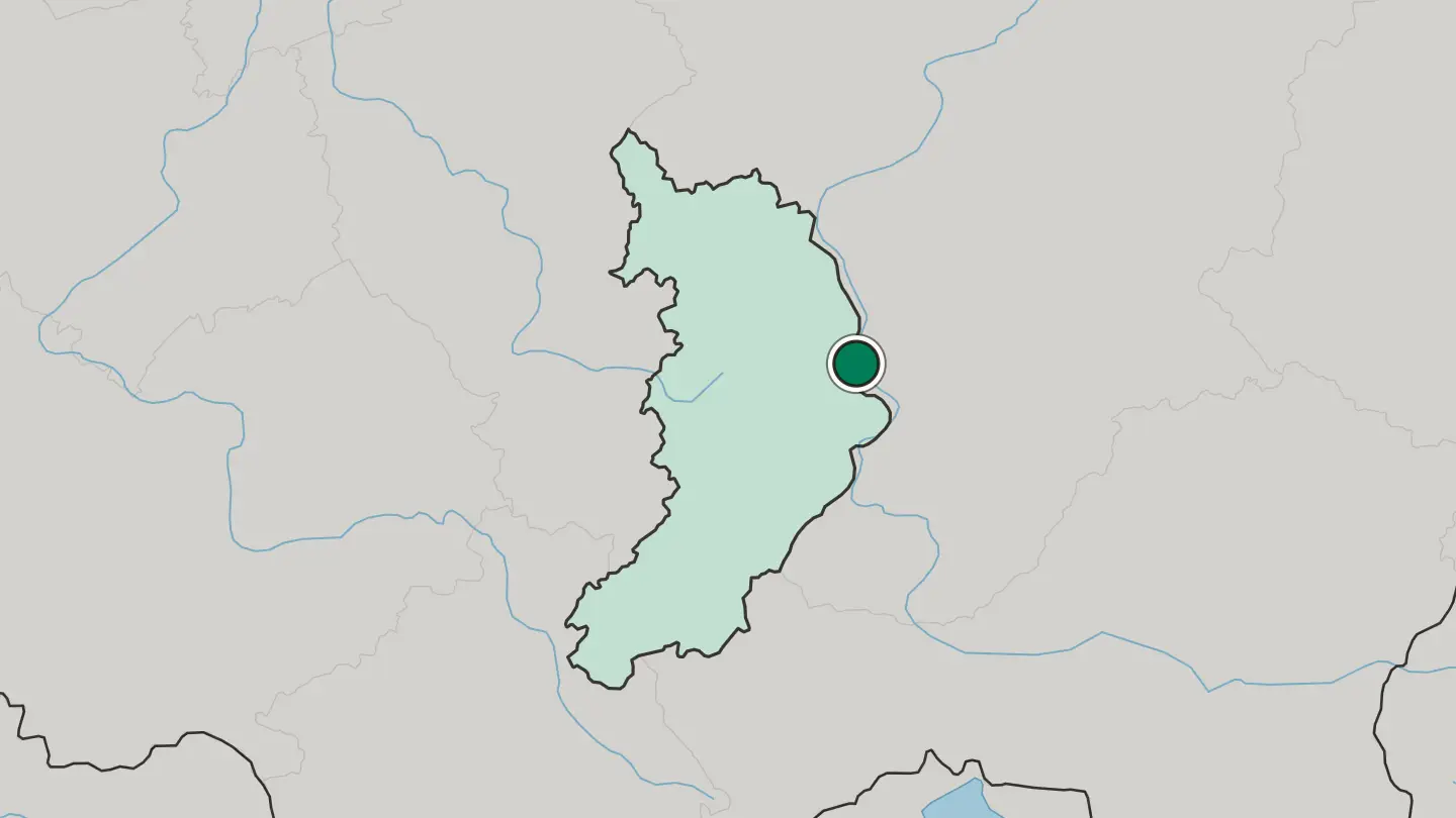 Map of Abakan in Russia