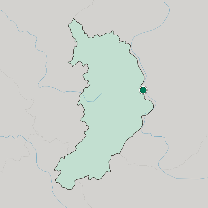 Map showing Abakan — In Respublika Khakasiya