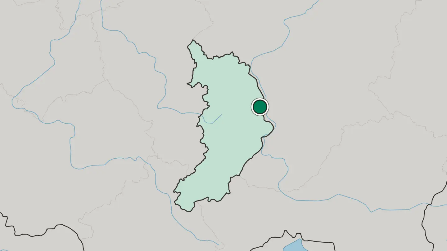 Map of Chernogorsk in Russia