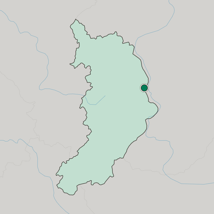 Map showing Chernogorsk — In Respublika Khakasiya