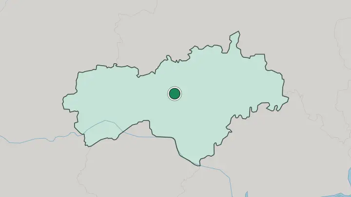 Map of Yoshkar-Ola in Russia