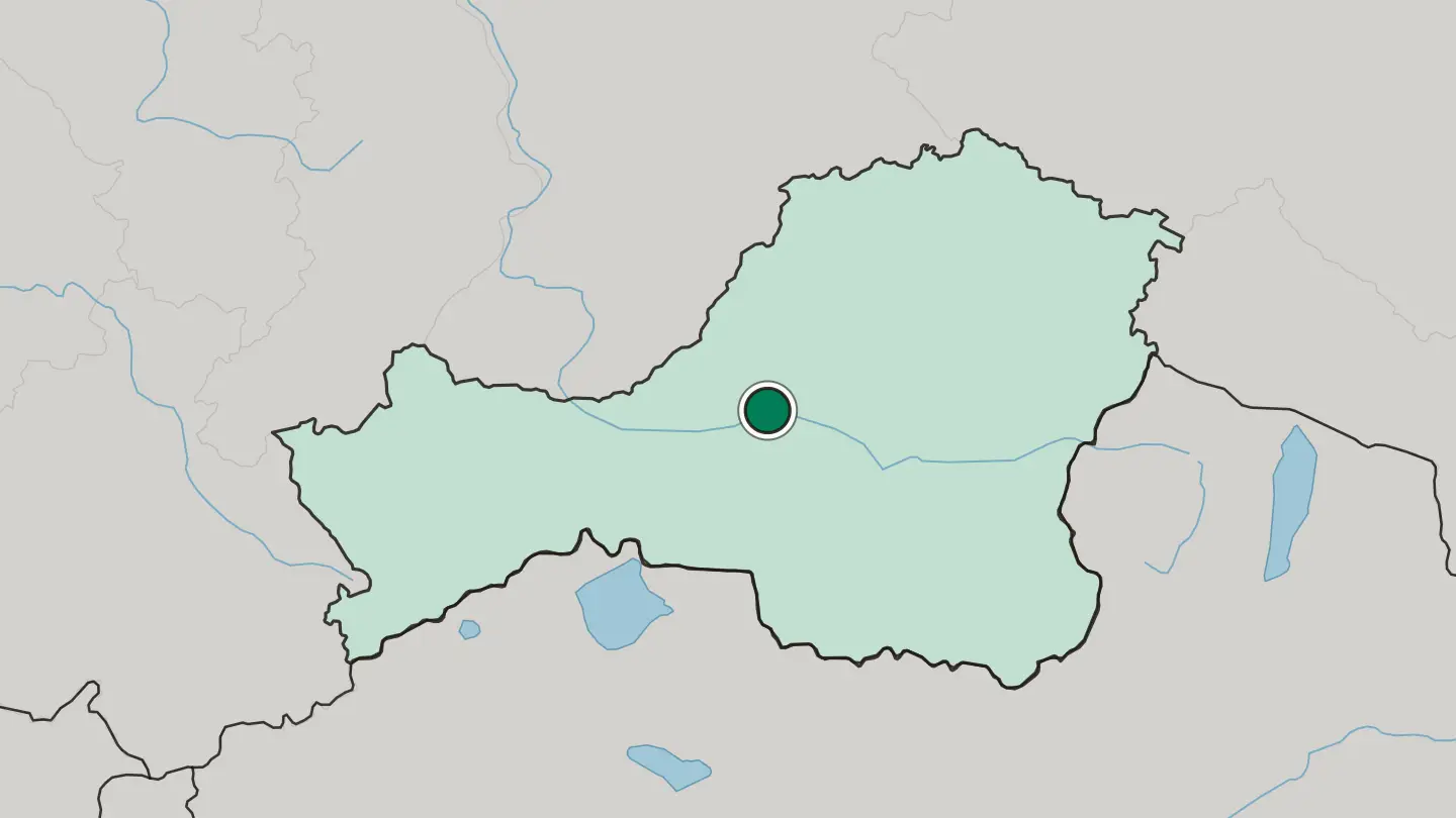 Map of Kyzyl in Russia