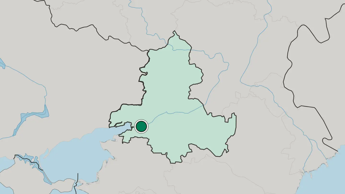 Map of Bataysk in Russia
