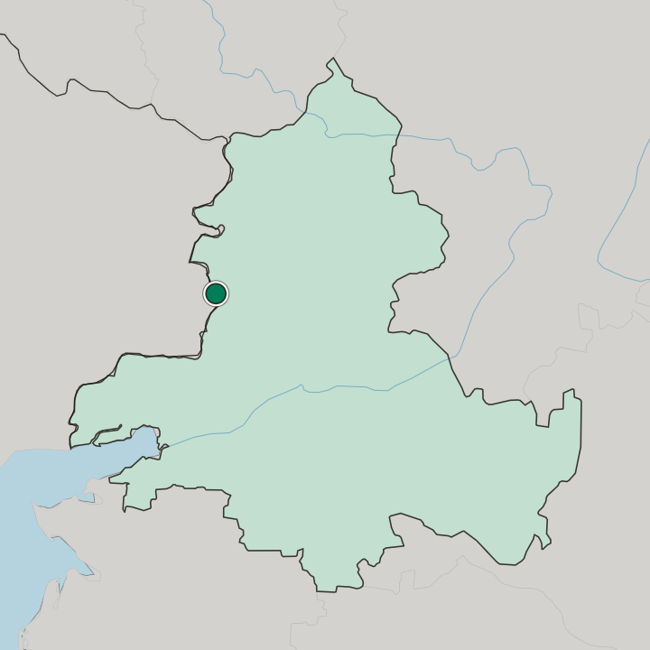 Map showing Donetsk — In Rostov Oblast