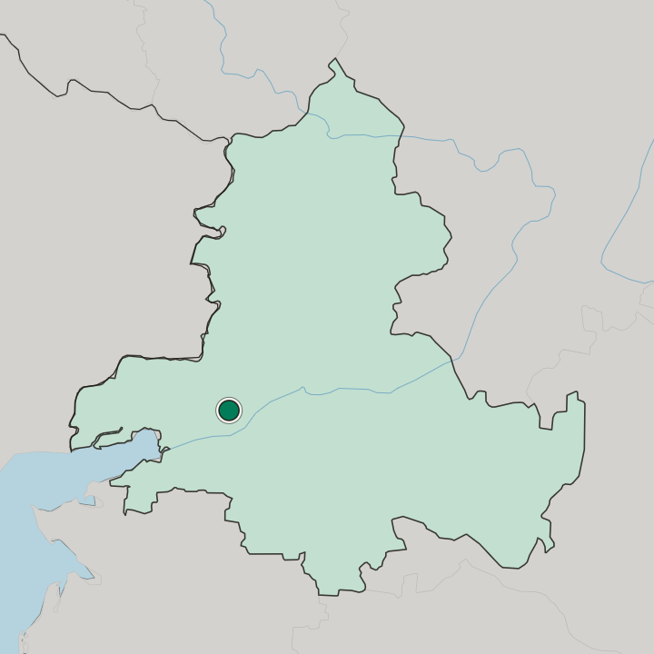 Map showing Novocherkassk — In Rostov Oblast