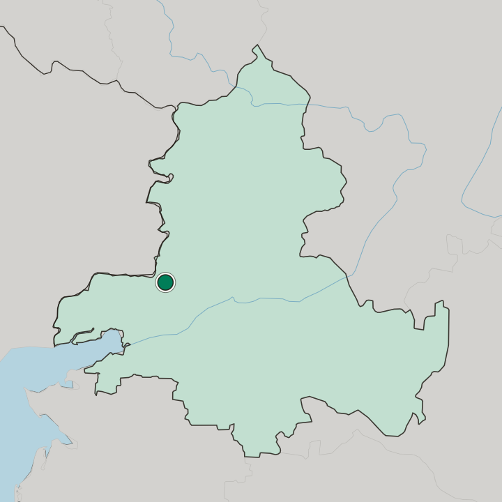 Map showing Novoshakhtinsk — In Rostov Oblast