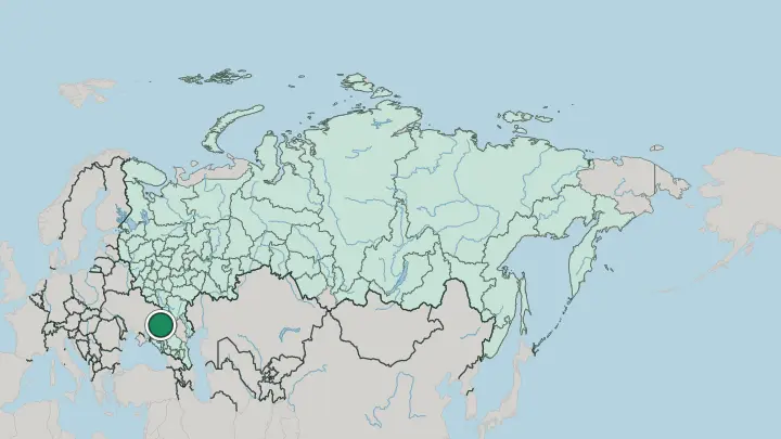 Map of Rostov-on-Don in Russia