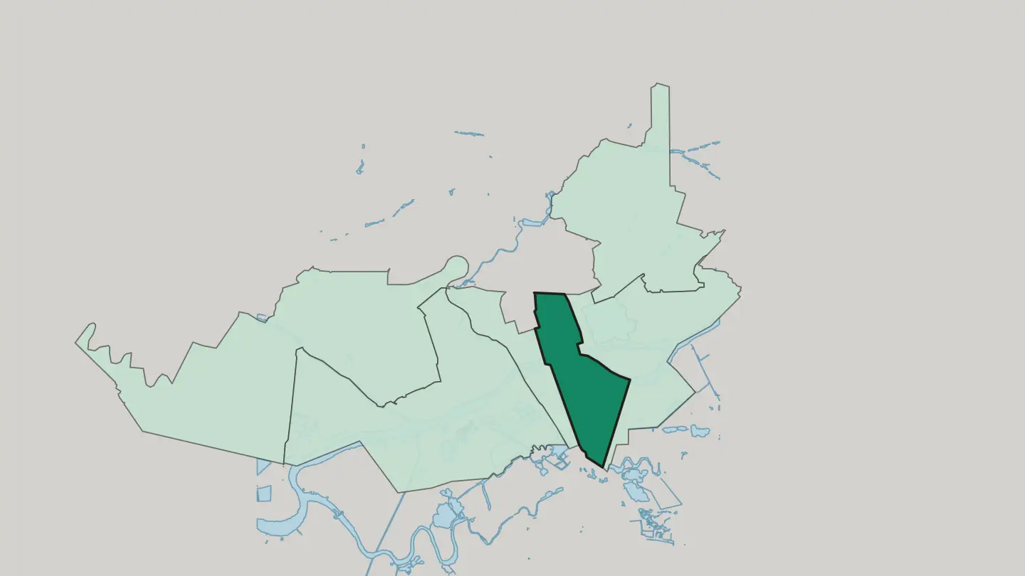Map of Kirovsky District in Rostov-on-Don
