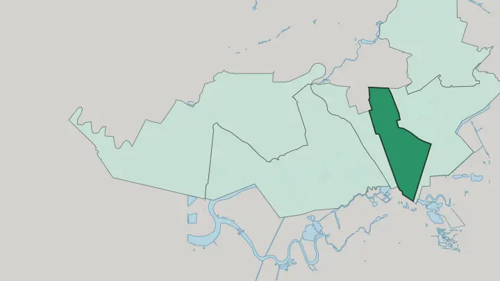 Map of Kirovsky District in Rostov-on-Don