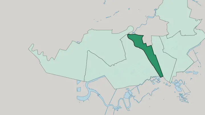 Map of Leninskyi Raion in Rostov-on-Don