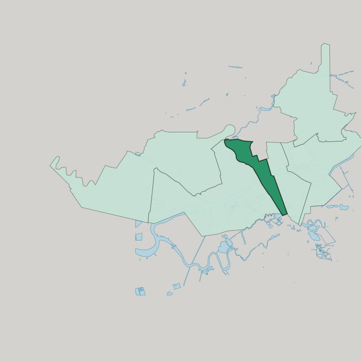 Map showing Leninskyi Raion — In Rostov-on-Don