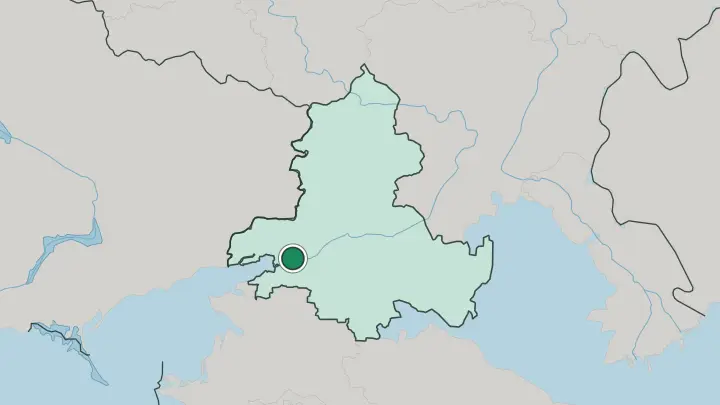 Map of Rostov-on-Don in Russia