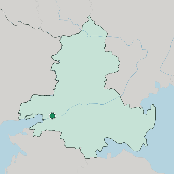 Map showing Leninskyi Raion — In Rostov Oblast