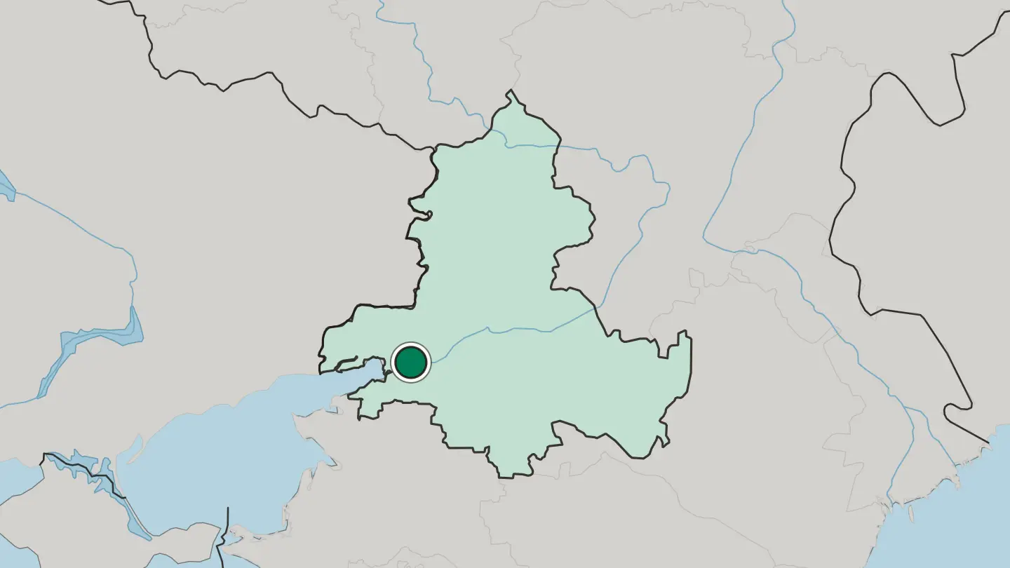 Map of Rostov-on-Don in Russia