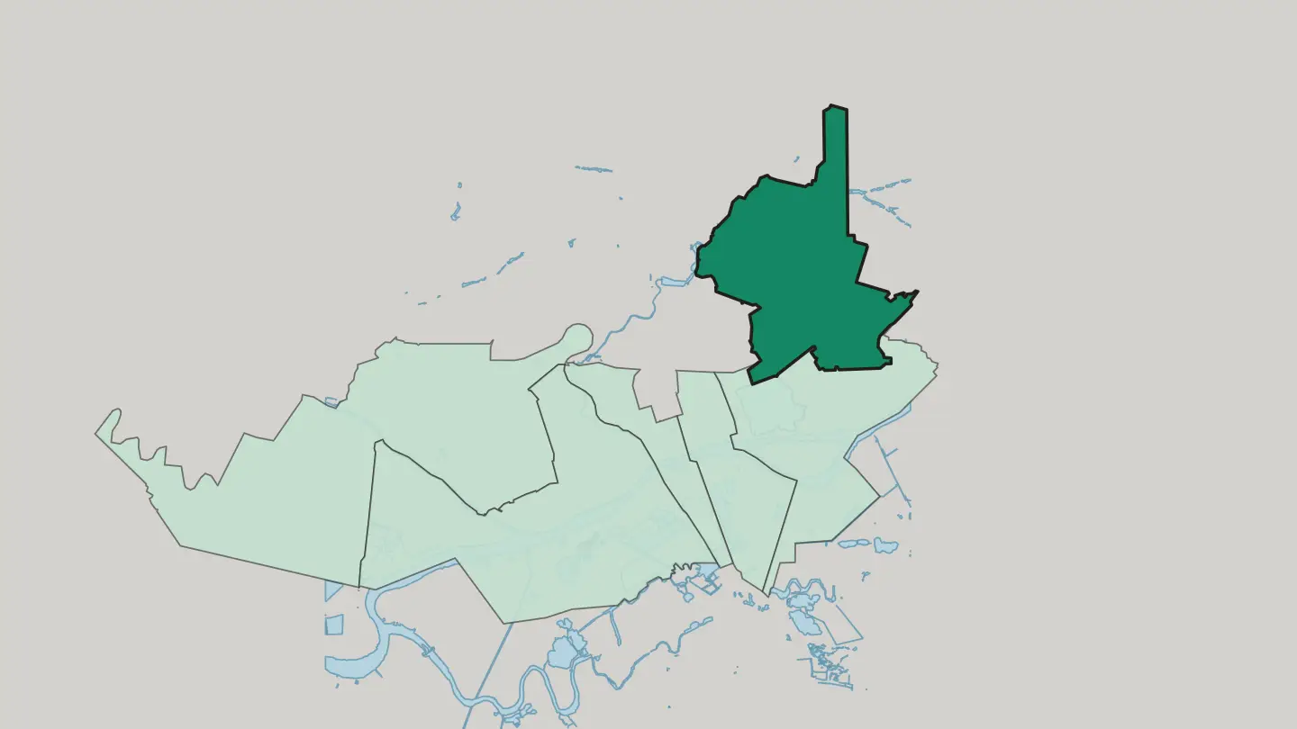 Map of Pervomayskiy Raion in Rostov-on-Don