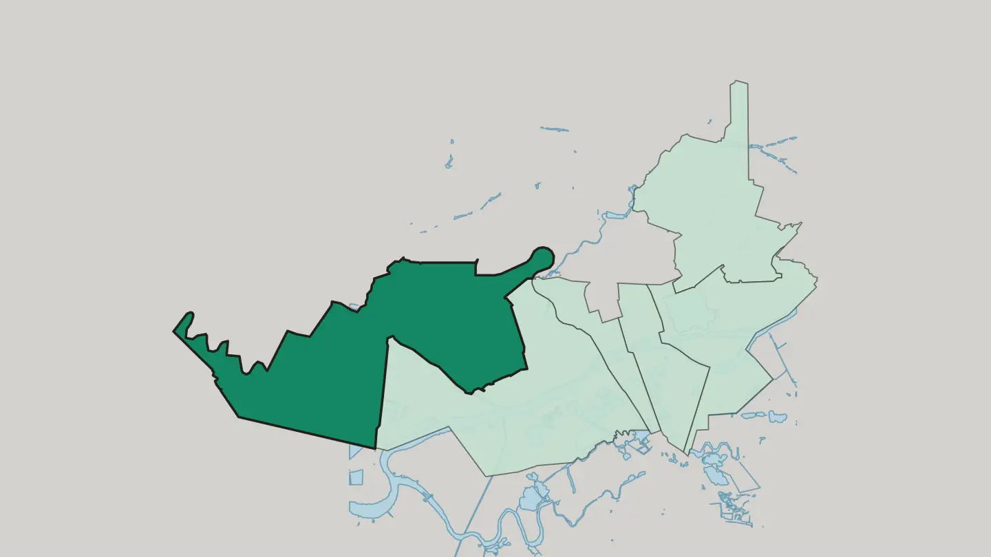 Map of Sovetskiy rayon of Rostov-on-Don in Rostov-on-Don