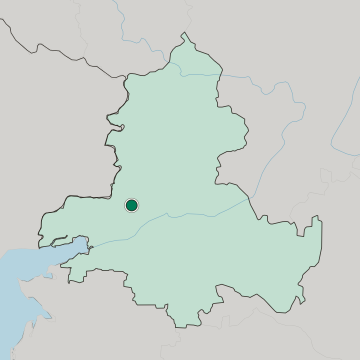 Map showing Shakhty — In Rostov Oblast