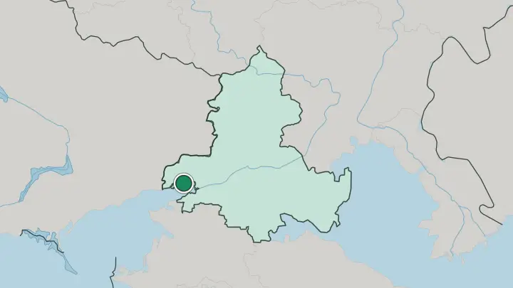Map of Taganrog in Russia