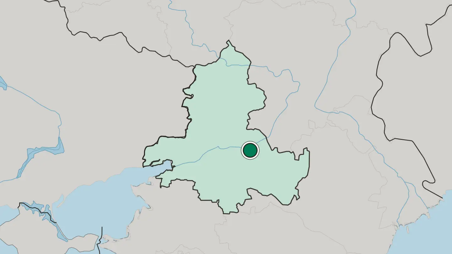 Map of Volgodonsk in Russia