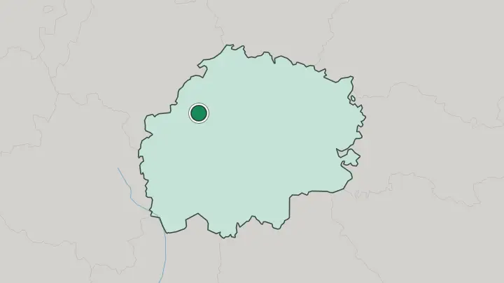 Map of Ryazan’ in Russia