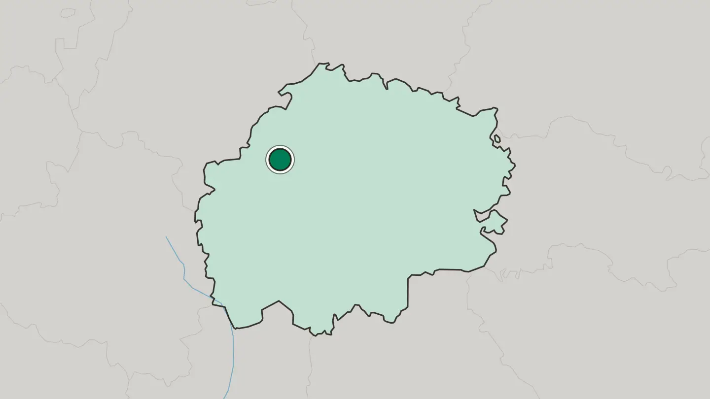 Map of Ryazan’ in Russia