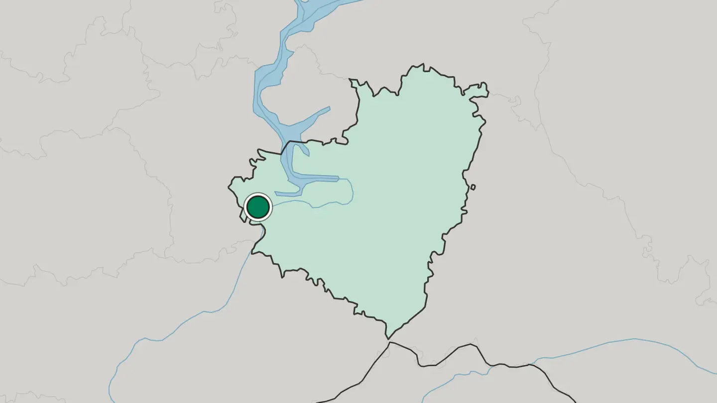 Map of Syzran in Russia