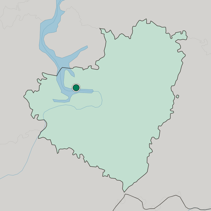 Map showing Tolyatti — In Samara Oblast