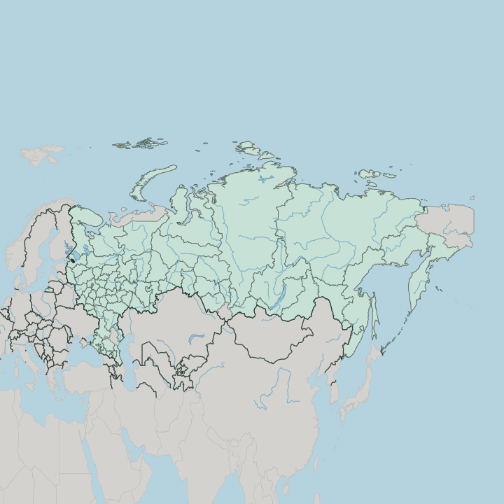 Map showing Sankt-Peterburg — In Russia
