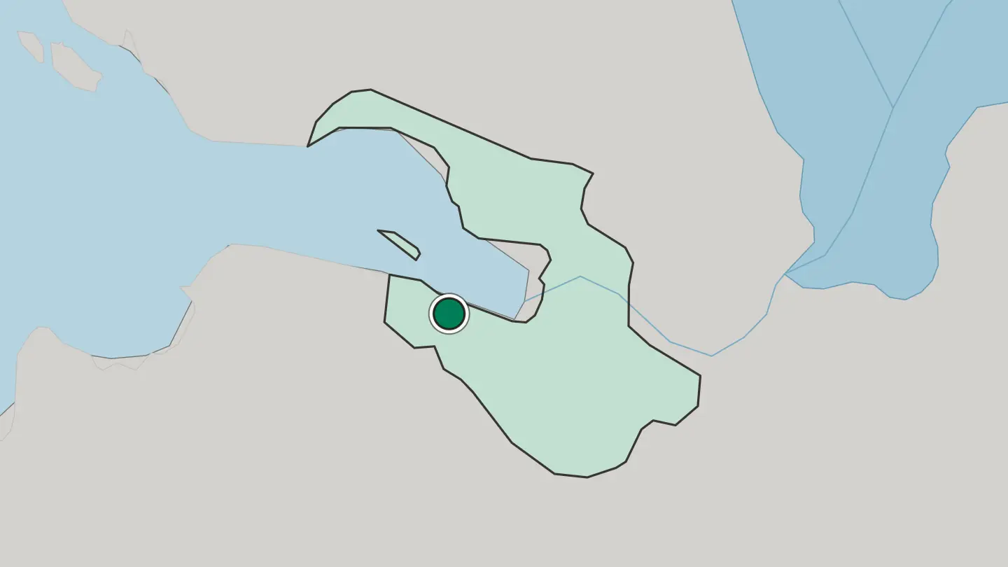 Map of Peterhof in Russia