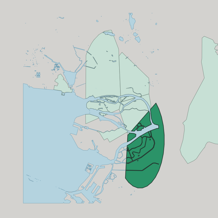 Map showing Centralniy — In Saint Petersburg
